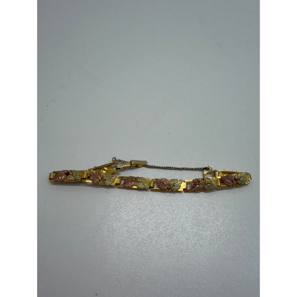 10k-12k Gold Black Hills Gold Open Link Bracelet